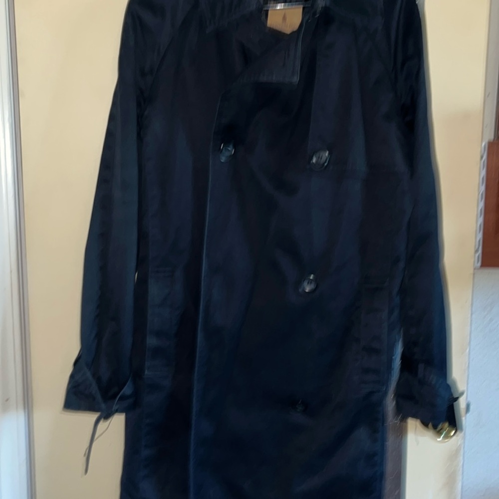 London Fog trench coat in black!!